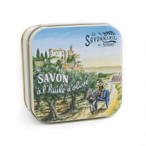Boite Métal Le Village & Savon 100g