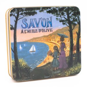 Boite Métal Côte d’azur & Savons 4x100g