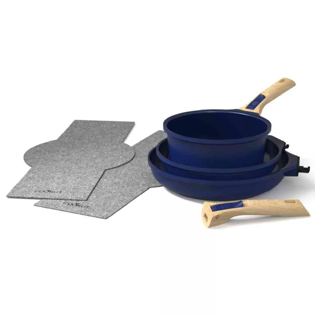 kit de casserole cookut bleu 7 pieces